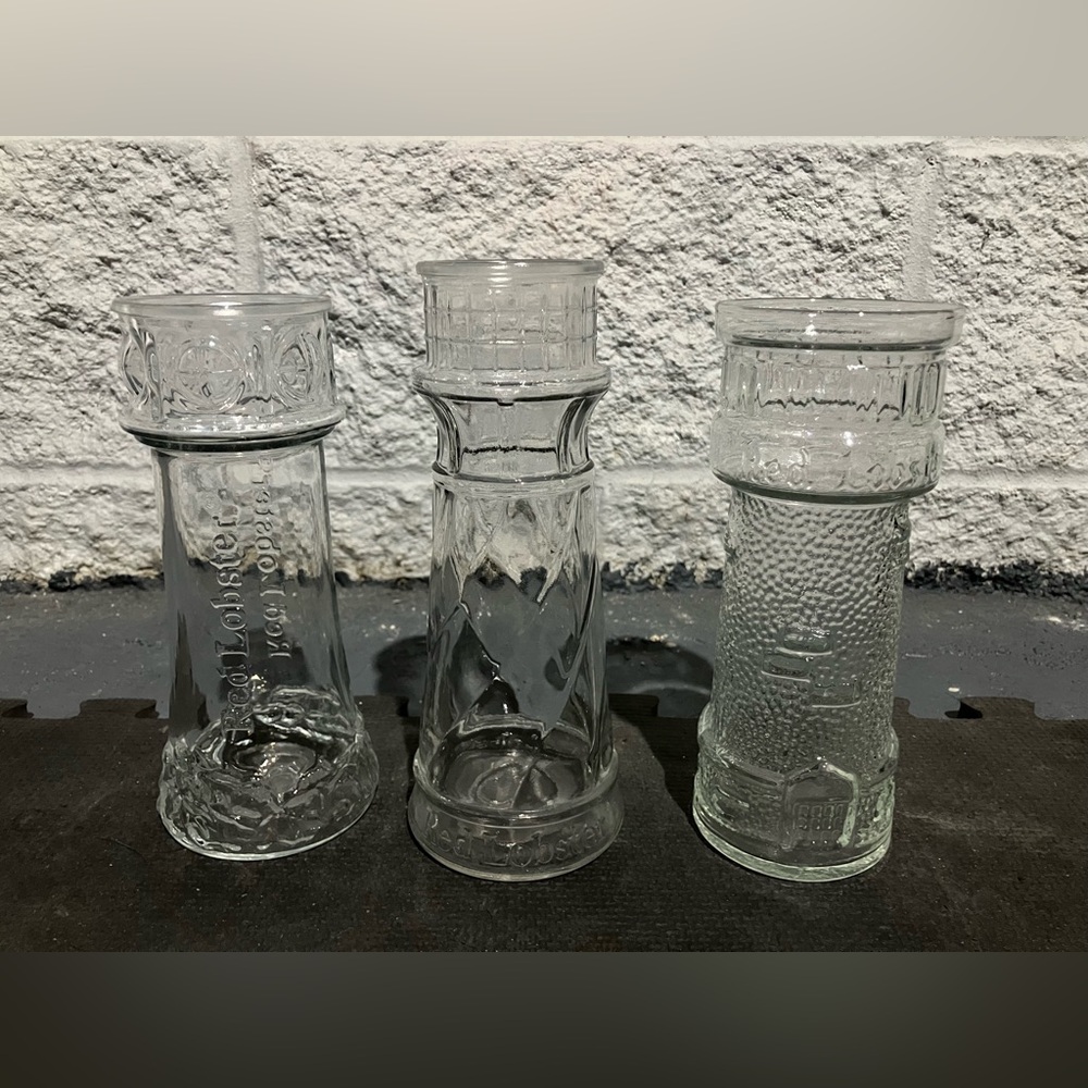 3 collectible 80’s/90’s Red Lobster Glasses